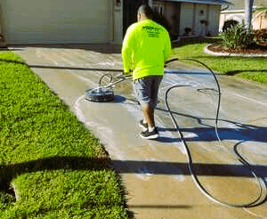 Driveway and sidewalk cleaning service by Refresh Power Washing Inc. in North Fort Myers, FL